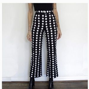 black dice pants designed by Tati Compton x Rosecut clothing.